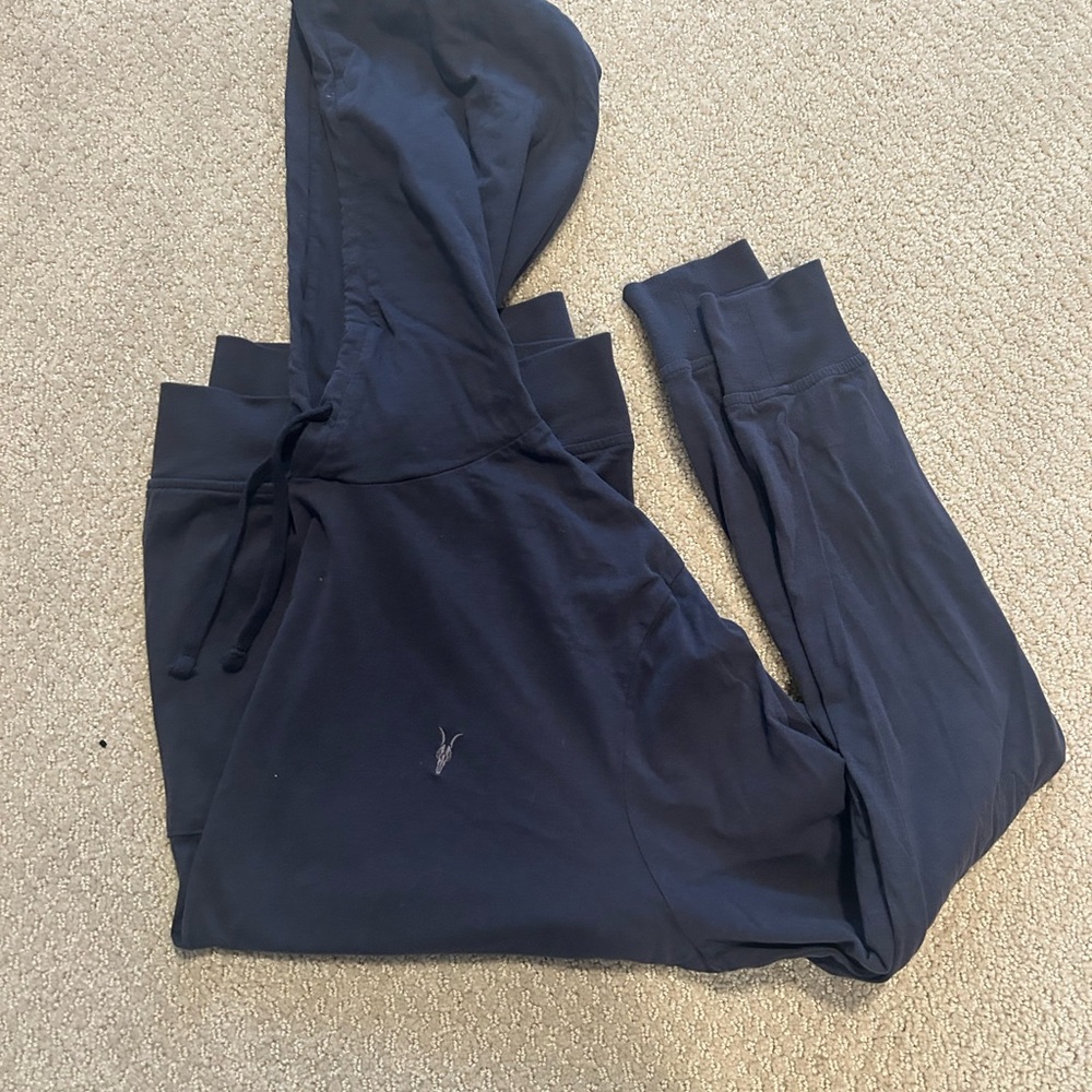 All Saints Black Organic Cotton Top